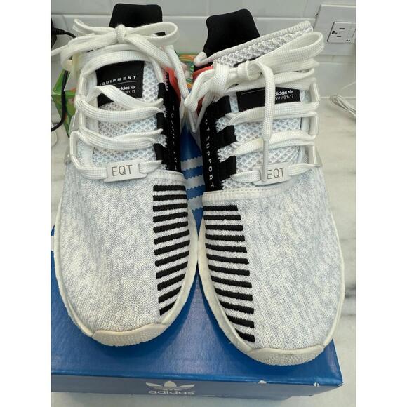Adidas EQT Support 93/17 White Turbo Red Men\'s Size 8 BA7473